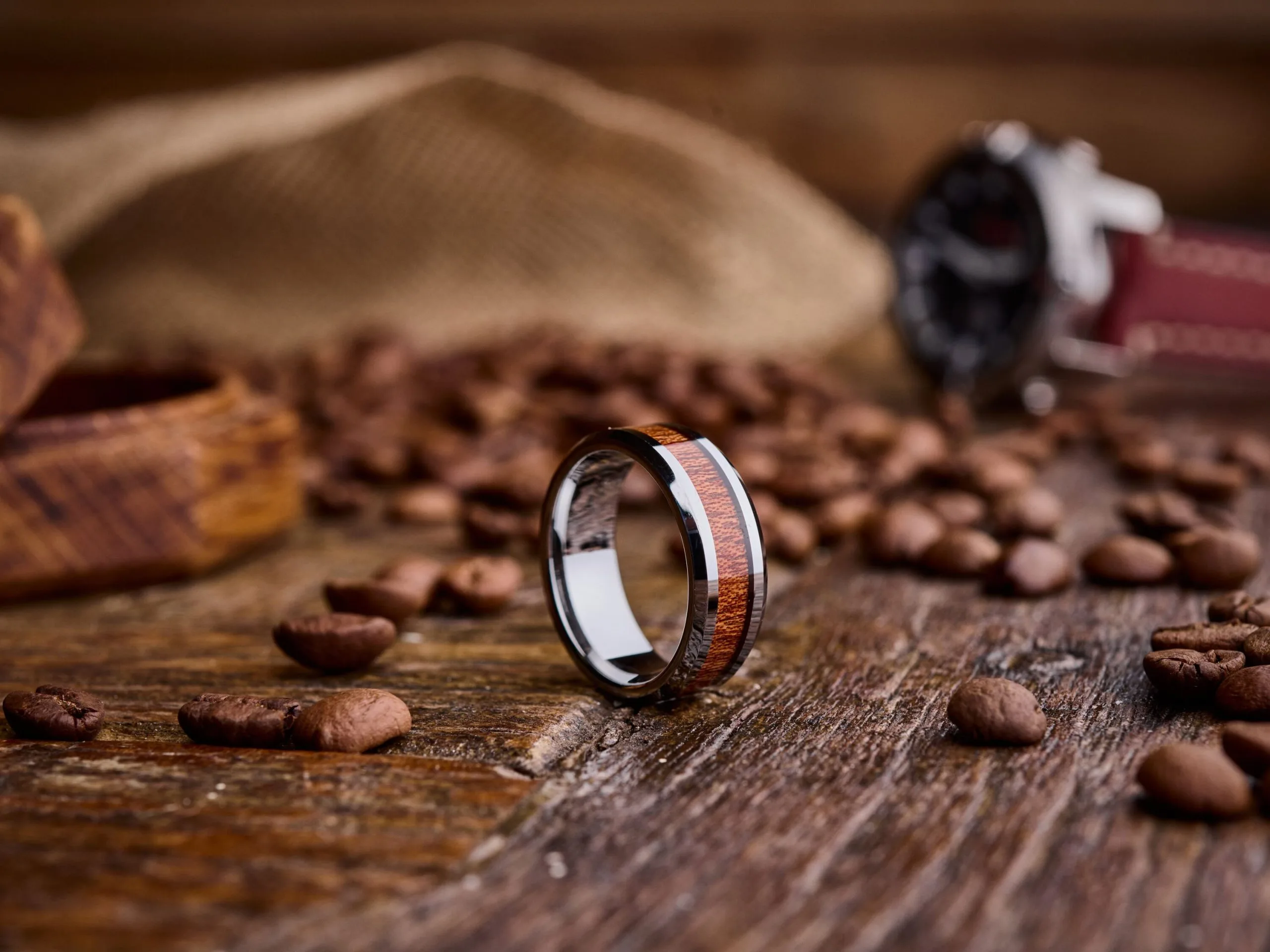 Woodland Majesty Tungsten Ring